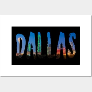 Dallas City Skyline Posters and Art